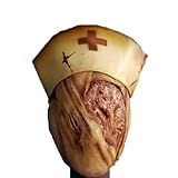 JUELIN S-ilents Hill Gesichtslose Krankenschwester Cosplay Maske Horror Blutige Latexmasken...