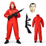 TK Gruppe Timo Klingler 3 in 1 Unisex Kostüm Set - Haus des Geldes für Erwachsene Unisex mit Dali...