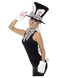 shoperama Zubehör-Set Märzhase Zylinder-Hut Hase Kaninchen-Ohren Handschuhe Schwanz Schleife Alice...