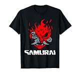 Samurai Japanische Dämonenmaske Edge Cyber Runners Punk T-Shirt