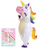 AirSuit® Aufblasbare Verkleidung XXL Einhorn | Ungewöhnliches aufblasbares Kostüm | Premium...