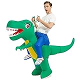 RHYTHMARTS Aufblasbarer Grün Dinosaurier Kostüm Dinosaurier Kostüme Erwachsene Aufblasbare...