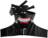 3D-Maske Tokyo Ghoul Cosplay-Maske, Halloween-Kostüm, PU-Leder, Ken Kaneki Maske, verstellbar,...