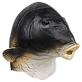 Sahgsa Tiermaske für Fischkostüm Halloween Gesichtsabdeckung, Fisch Kostüm Gesichtsabdeckung...