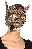Wilbers Kostüm Zubehör Maske Eule Karneval Fasching Party Maskenball