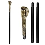 Boland 00798 - Schlangen Zepter, 3-tlg, ca. 82 cm, Kostüm Zubehör für Karneval, Mottoparty und...