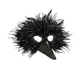 Widmann - Maske Vogel, mit Federn, Papagei, Karneval, Mottoparty