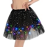 Kefiyis Tüllrock Damen LED Tütü Erwachsene Teenager Tutu Party Ballett Tanzen Fancy Dress...