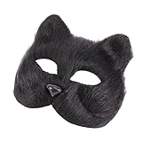 TOYANDONA Party Halloween-Plüschmaske Therian-Pelzmaske Wolfsmaske Halbes Gesicht Tiermaske...
