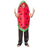 thematys Wassermelonen-Kostüm – Lustiges Einheitsgröße Food-Themen Outfit 160-185cm für...