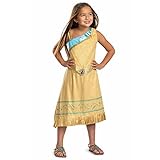 Disguise Disney Offizielles Pocahontas Kostüm Kinder, Indianerin Kostüm Für Mädchen, Größe M