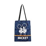 Micky Maus Blue-Shopping Bag Einkaufstasche, Dunkelblau