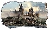 Chicbanners Harry Potter Hogwarts Castle 3D Magic Window V600 Wandtattoo, selbstklebend, Größe...