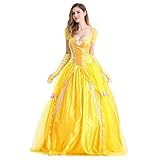 IWEMEK Damen Belle Kleid Erwachsene Halloween Fasching Karneval Kostüm Festlich Party Prinzessin...