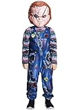 IKALI Kinder Halloween Mörderpuppe Kostüm Jungs Mädchen Chucky Fancy Dress Up Outfit Mut Overall...
