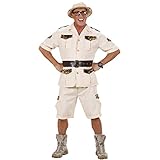 NET TOYS Safari Kostüm Dschungel Herrenkostüm L 52 Forscher Dschungelkostüm Wildnis Safarikostüm...