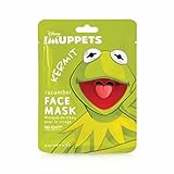 MAD Beauty Disney Muppet Gesichtsmaske Kermit - feuchtigkeitsspendende & entspannende Tuchmaske für...