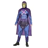 Rubies Skeletor-Kostüm für Erwachsene, digital bedruckter Jumpsuit, Umhang und Maske, offizielle...