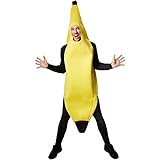 dressforfun Kostüm Banane Bananenkostüm | Super lustiges, ärmelloses, längeres Oberteil |...