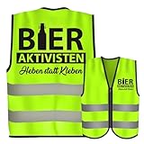 RF&CM Bieraktivisten Kostüm Karneval Fasching Verkleidung Sicherheitsweste Security Warnweste...