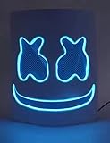 DEGUISE TOI Auffällige LED-Maske für Fasching DJ-Zubehör blau - Weiß