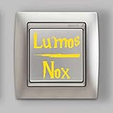 'Lumos-Nox' Lichtschalter Aufkleber- Harry Potter-Premium Qualität- ca. 2 x 4 cm