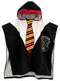 Harry Potter Jungen Handtuch Poncho Schwarz One Size