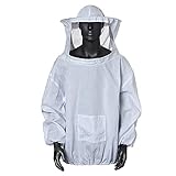 Amacoam® Imkerjacke mit Hut Professional Imkerbekleidung Professionelle Imker Bienenschutz Hut...