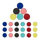 Relaxdays Clownsnase 24 Set, Kinder & Erwachsene, Pappnase, 6 Farben, Fasching, Karneval, Zirkus...