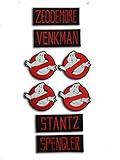 TOFOW Ghostbusters Costume Accurate Name and Logo L