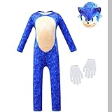 TBNRFrags Jungen Sonic The Hedgehog Klassisches Kinder Cosplay Kostüm Kinder Spiel Verkleidung...
