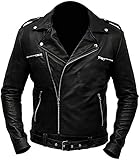 Negan Lederjacke Herren | Vintage Motorradjacke | Herren Walking Dead Jacke | Jeffrey Dean Morgan...
