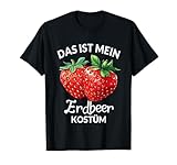 Erdbeere Kostüm Erdbeerkostüm Kinder Erwachsene Damen Herren T-Shirt