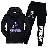 DROLA Kids Wednesday Hoodie und Pant Set,2 Stück Set Trainingsanzug mit Kapuze Pullover Sets für...