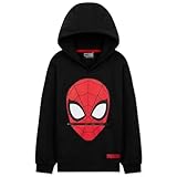 Marvel Hoodie Jungen - Spiderman Hoodie Kinder von 3-12 Jahren - Jungen Pullover mit Bündchen an...