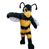Deluxe Hornet Bumble Bee Maskottchen-Kostüm, Erwachsenengröße, für Männer und Frauen,...