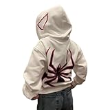 SKFLABOOF Herren Damen Vintage Zipper Hoodie Spider_man Jacke, Men Grunge Stussy Streetwear...