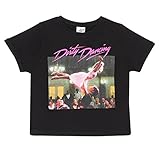 Dirty Dancing Der Lift Kruppiertes T Shirt, Mädchen, 140-182, Schwarz, Offizielle Handelsware