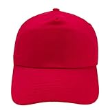 MFAZ Morefaz Ltd Jugend Baseball Kappe Kinder Mütze Basecap Mädchen Junge (Classic Red)