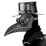 XCMJTM Karneval Maske Schnabelmaske Plague Doktor Arzt Kopfmaske Lange Nase, Mittelalter Pest...