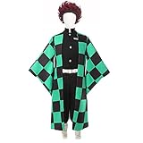 ACTASITEMS Anime Cosplay Kimono Kostüm, Kamado Tanjirou Erwachsene Größe XL