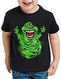 style3 Slimer T-Shirt für Kinder geisterjäger Gespenst, Größe:128