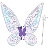 Takmor Feenflügel Erwachsene Feenflügel Kinder, Feen Flügel Damen Erwachsen Winx Club Kostüm...