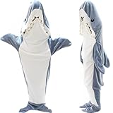 QQYXCA HaiDecke Erwachsene Shark Blanket mit Ärmeln Shark Geschenke,für Frauen...
