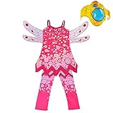 Lito Angels Mia and Me Kostüm Kleid Kinder Mädchen mit Flügel, Hose und Armreif Verkleidung...