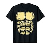 Affen Verkleidung Karneval Fasching Gorilla Sixpack Kostüm T-Shirt