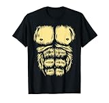 Affen Verkleidung Karneval Fasching Gorilla Sixpack Kostüm T-Shirt