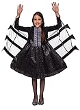 Magicoo süße Halloween Spinne - Spinnnenkönigin Vampir Kostüm für Kinder Mädchen Silber...