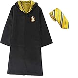 WHSUXAYC Hogwarts Magician Robe, Slytherin Hufflepuff Cape, Youth Adult Uniform, Halloween Carnival...