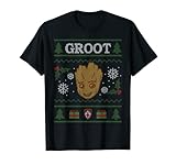 Marvel Groot Guardians of the Galaxy Ugly Christmas Sweater T-Shirt
